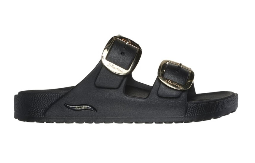 Skechers 111592 BLK Arch Fit Cali Breeze 2.0 Gold Star