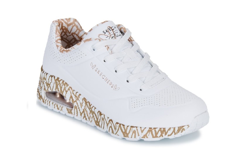 Skechers 155506 Uno Loving Love Wit Rose Goud