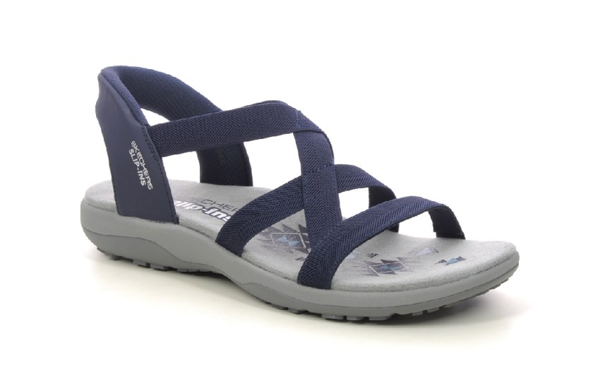 Skechers 163460 NVY Reggae Slim Hands Free Slip Ins